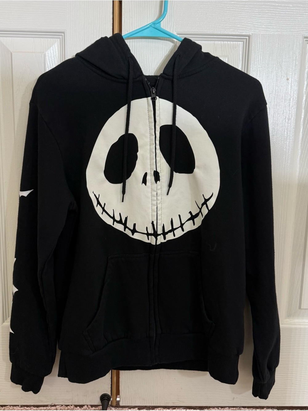 Disney Nightmare Before Christmas Jack Skellington Zip Hoodie S